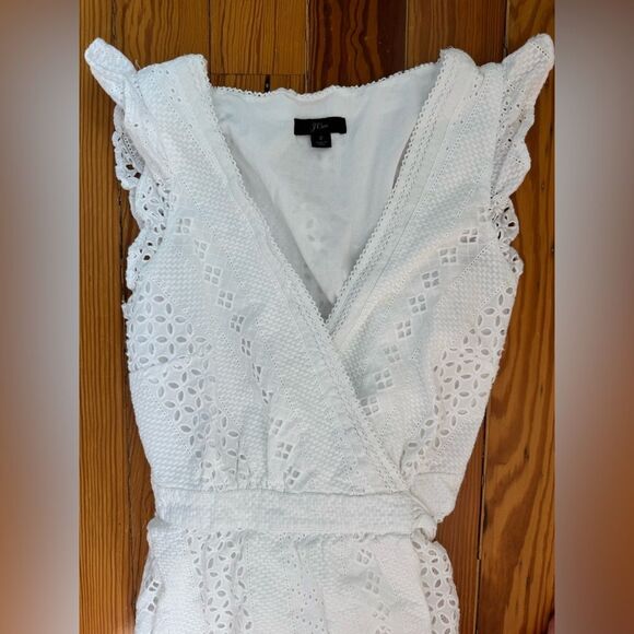 J Crew Eyelet Wrap Dress - Picture 7 of 13